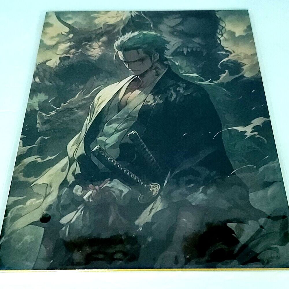 Luffy Zoro #066 One Piece Double-sided Art Board Size A4 8" x 11" Waifu Card